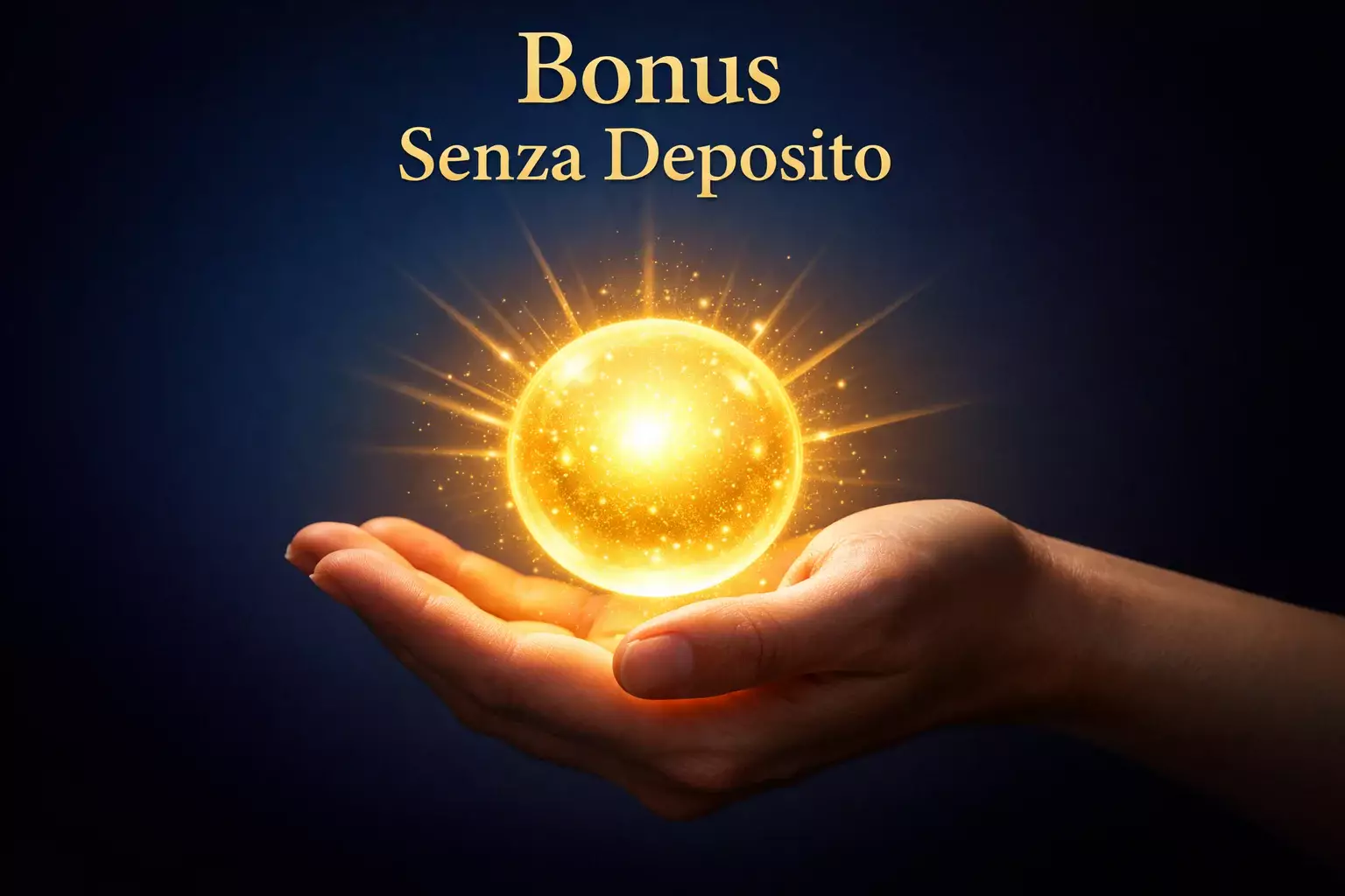 Mano aperta che riceve regalo simbolico luminoso, concetto di gratuità