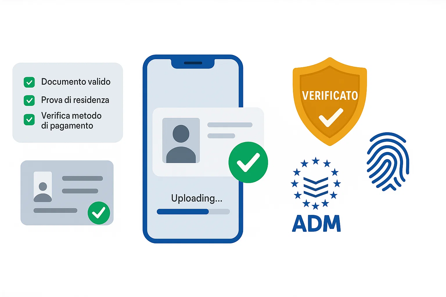 Verifica identit&agrave; KYC sui siti scommesse: documenti richiesti e processo di approvazione